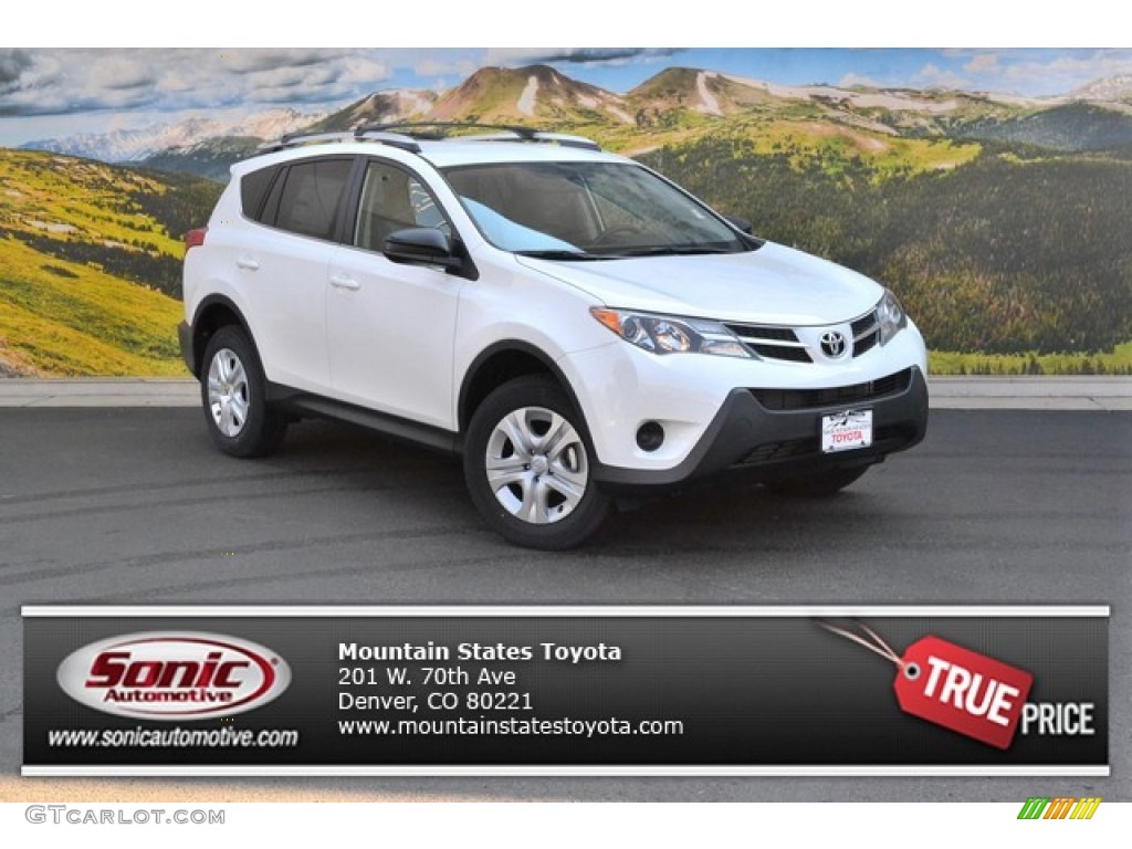 2015 RAV4 LE - Super White / Ash photo #1