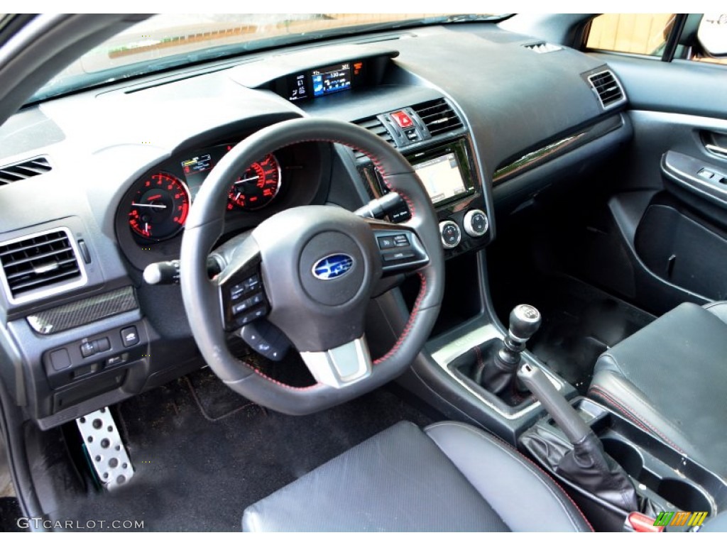 Carbon Black Interior 2015 Subaru WRX Limited Photo #106809603
