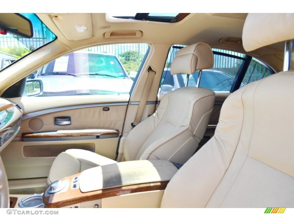 2003 7 Series 745Li Sedan - Titanium Silver Metallic / Basalt Grey/Stone Green photo #21