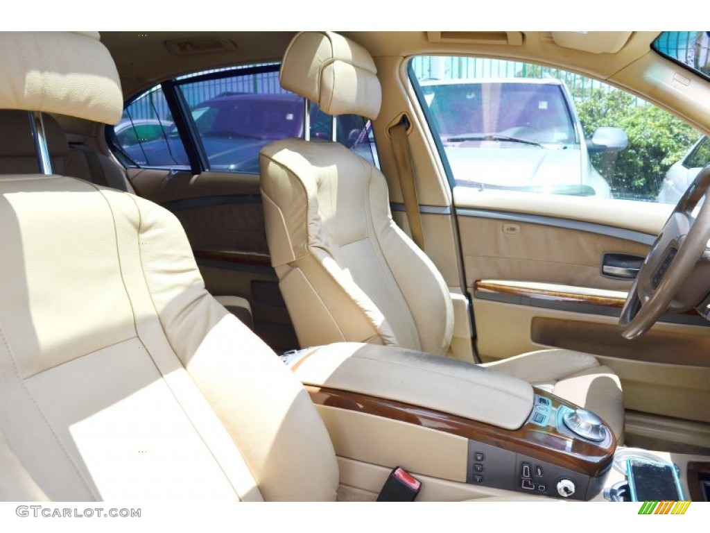 2003 7 Series 745Li Sedan - Titanium Silver Metallic / Basalt Grey/Stone Green photo #44