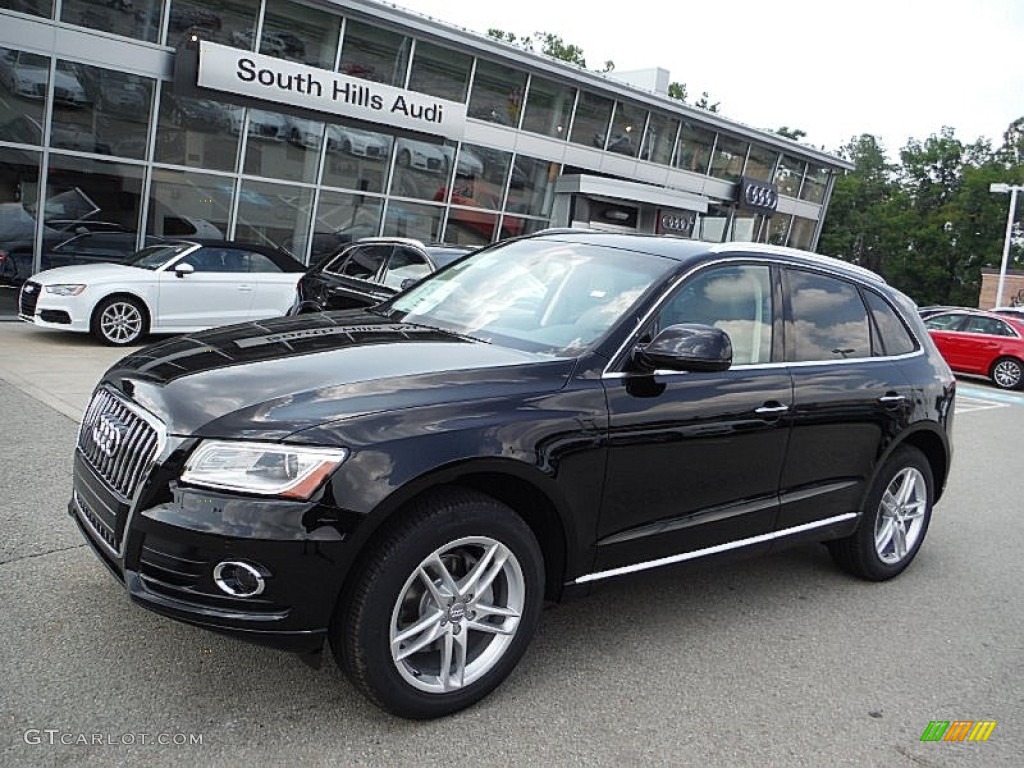 2016 Q5 2.0 TFSI Premium Plus quattro - Brilliant Black / Pistachio Beige photo #1