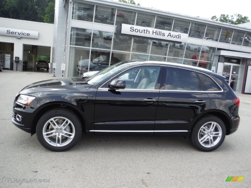 2016 Q5 2.0 TFSI Premium Plus quattro - Brilliant Black / Pistachio Beige photo #2