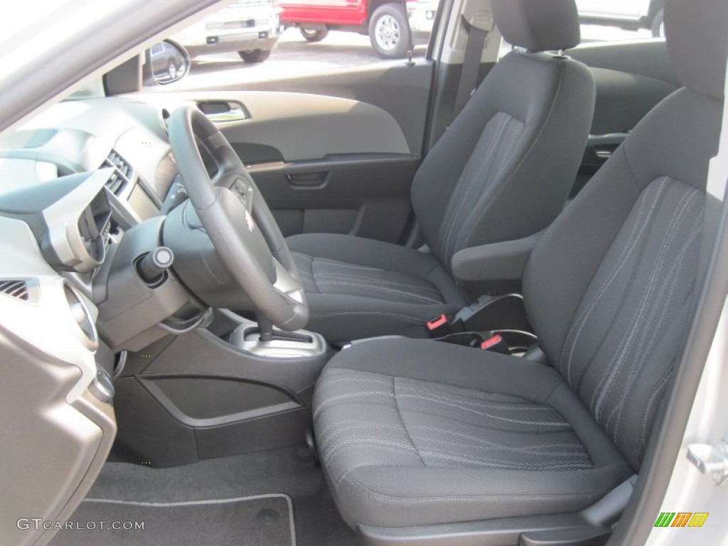 Jet Black/Dark Titanium Interior 2016 Chevrolet Sonic LT Sedan Photo #106813104
