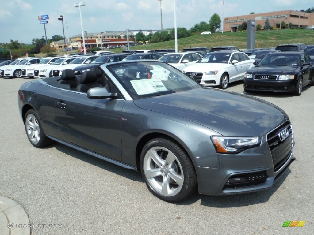 Monsoon Gray Metallic 2016 Audi A5 Premium Plus quattro Convertible Exterior Photo #106813668