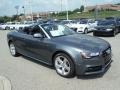 Monsoon Gray Metallic 2016 Audi A5 Premium Plus quattro Convertible Exterior