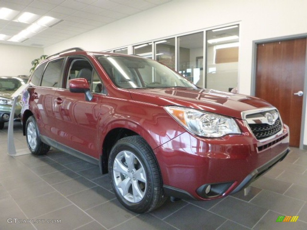 2016 Forester 2.5i Limited - Venetian Red Pearl / Gray photo #1