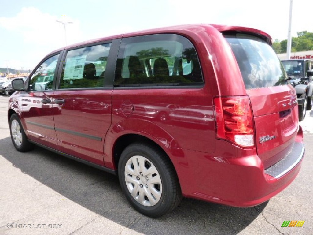 2016 Grand Caravan American Value Package - Deep Cherry Red Crystal Pearl / Black/Light Graystone photo #3