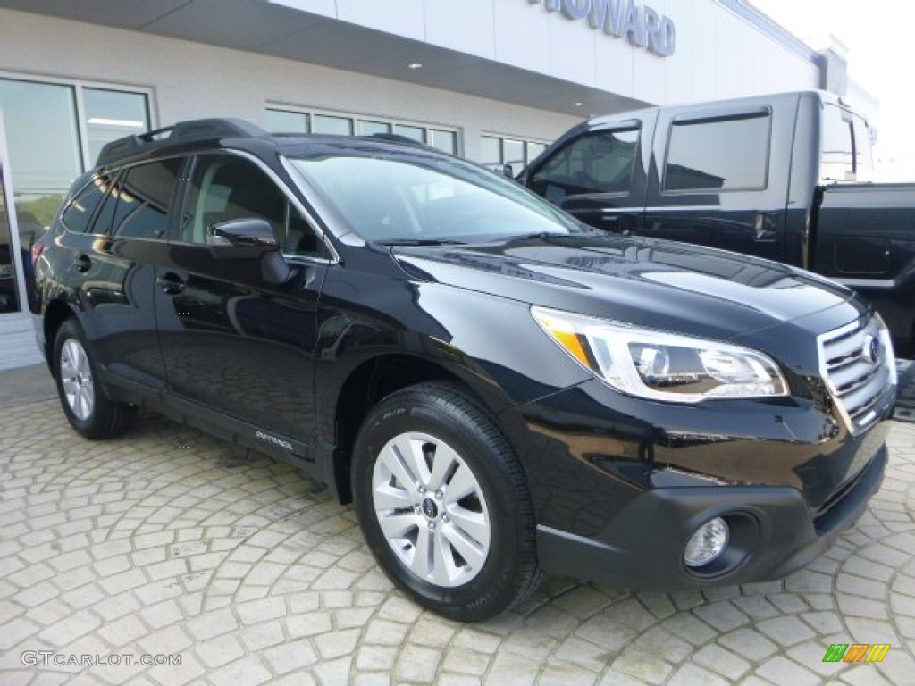 Crystal Black Silica 2016 Subaru Outback 2.5i Premium Exterior Photo #106817439