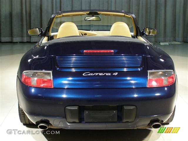 1999 911 Carrera 4 Cabriolet - Ocean Blue Metallic / Savanna Beige photo #17