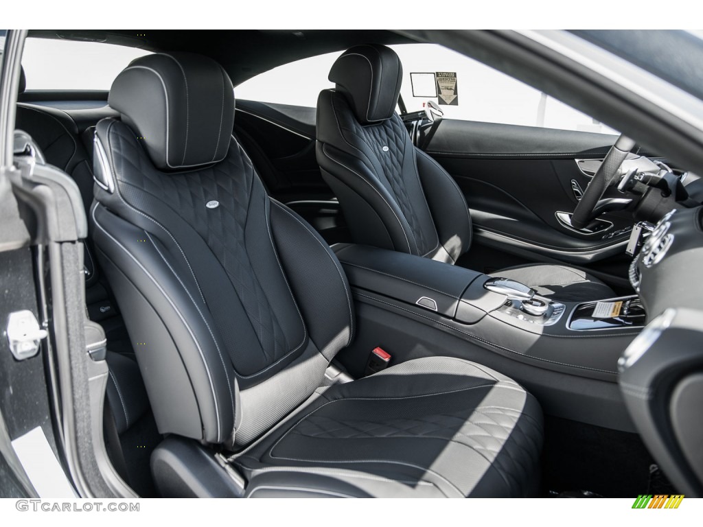 designo Black Interior 2016 Mercedes-Benz S 550 4Matic Coupe Photo #106818717
