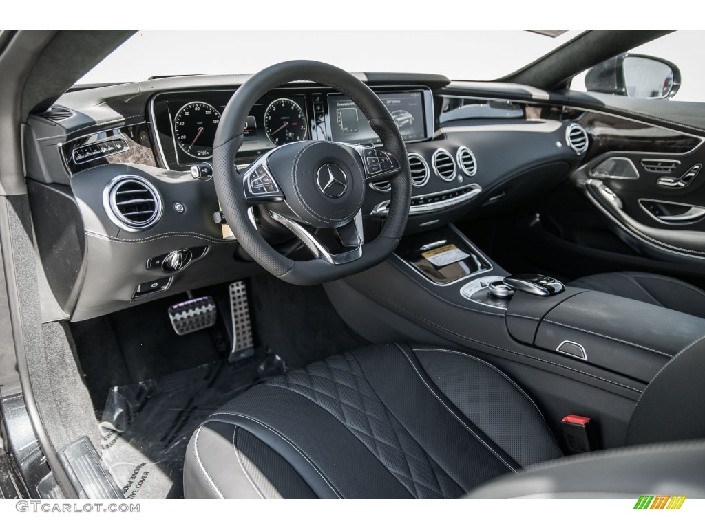 designo Black Interior 2016 Mercedes-Benz S 550 4Matic Coupe Photo #106818792