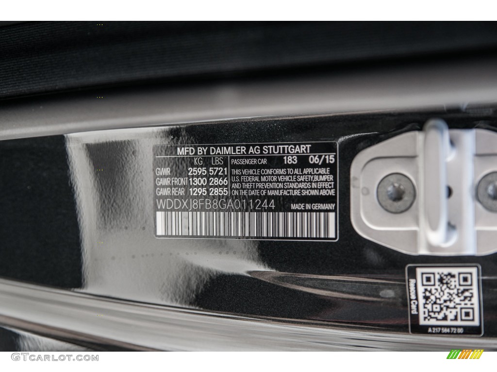 2016 S Color Code 183 for Magnetite Black Metallic Photo #106818813