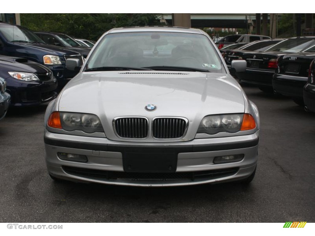 1999 3 Series 328i Sedan - Titanium Silver Metallic / Black photo #2