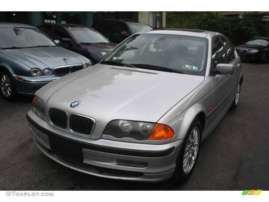 1999 3 Series 328i Sedan - Titanium Silver Metallic / Black photo #3