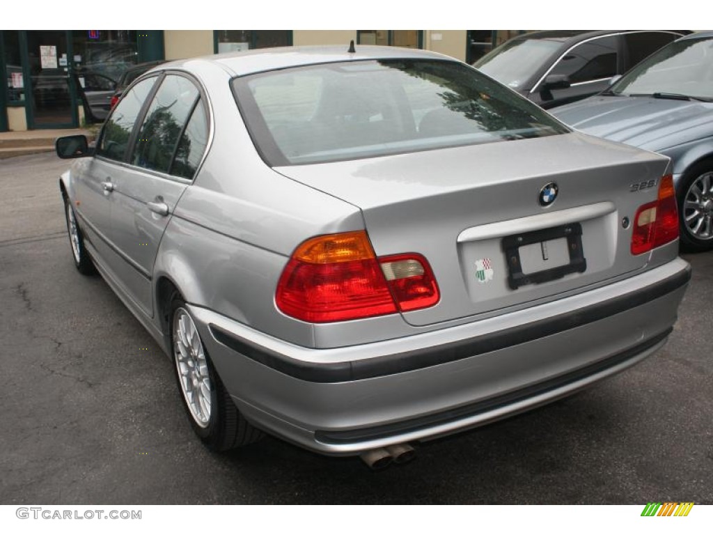 1999 3 Series 328i Sedan - Titanium Silver Metallic / Black photo #14