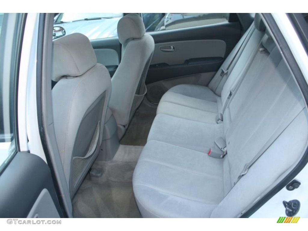 2007 Elantra GLS Sedan - Captiva White / Gray photo #14