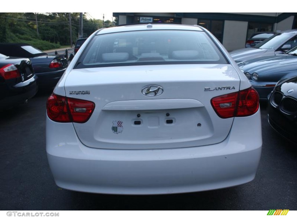 2007 Elantra GLS Sedan - Captiva White / Gray photo #17