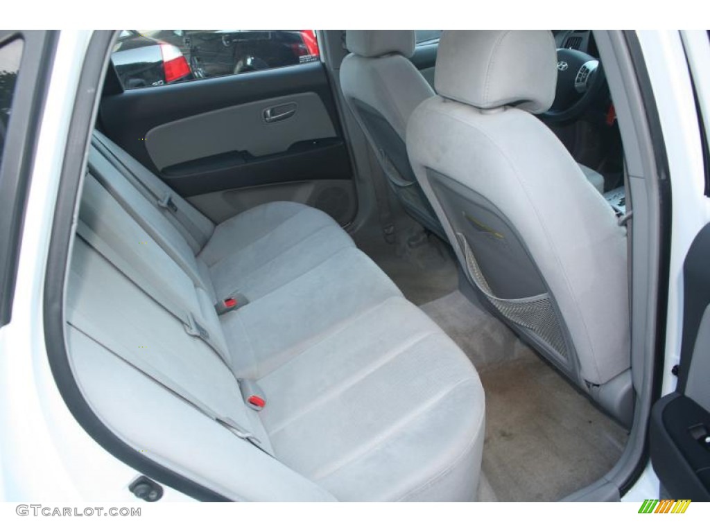 2007 Elantra GLS Sedan - Captiva White / Gray photo #23