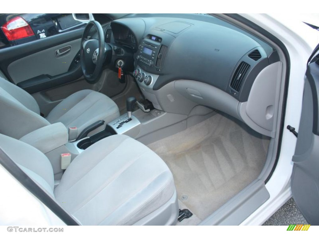 2007 Elantra GLS Sedan - Captiva White / Gray photo #26