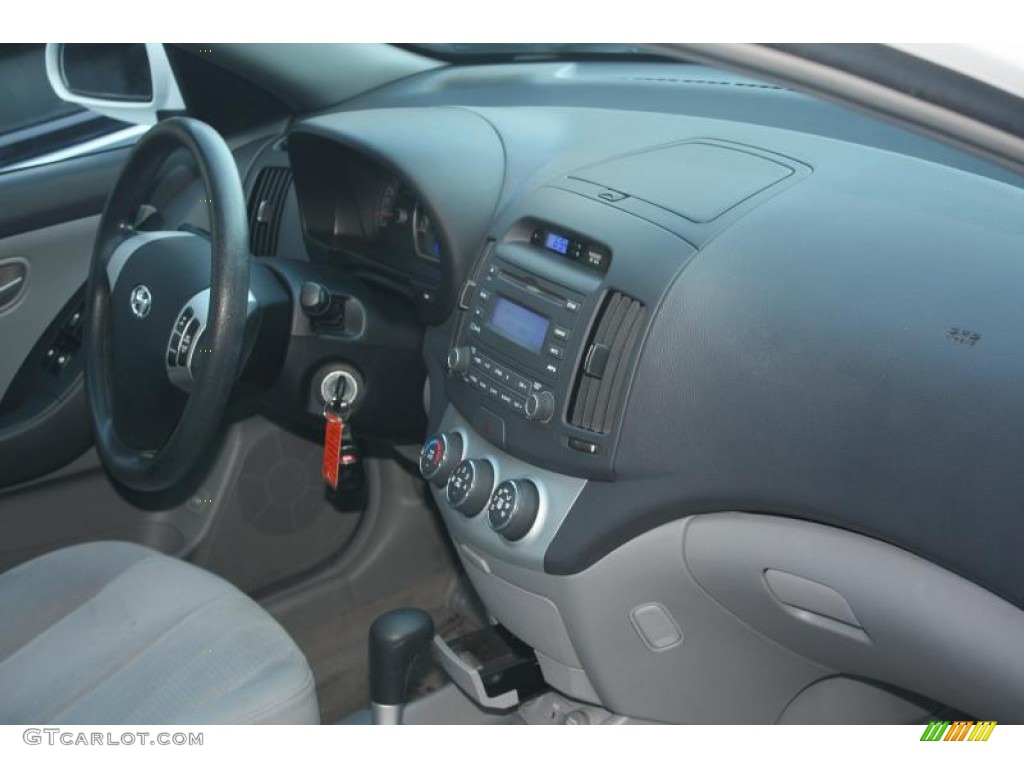 2007 Elantra GLS Sedan - Captiva White / Gray photo #27