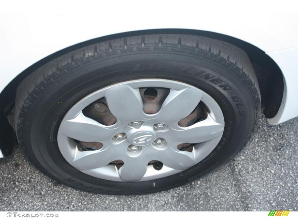 2007 Elantra GLS Sedan - Captiva White / Gray photo #28