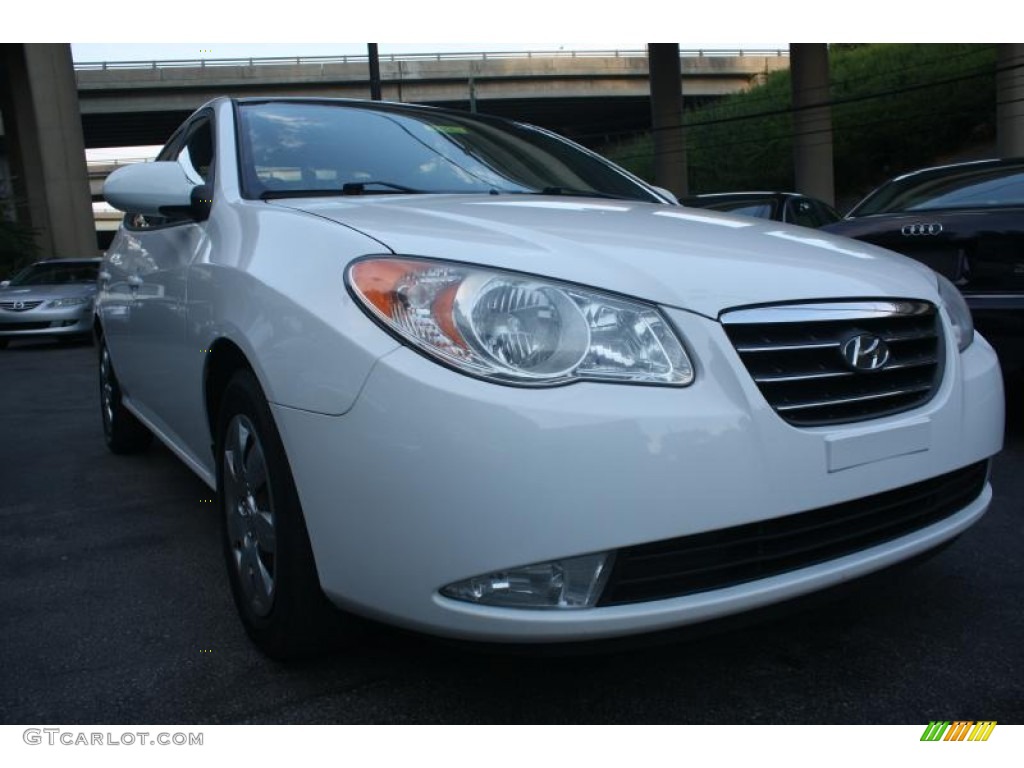 2007 Elantra GLS Sedan - Captiva White / Gray photo #31