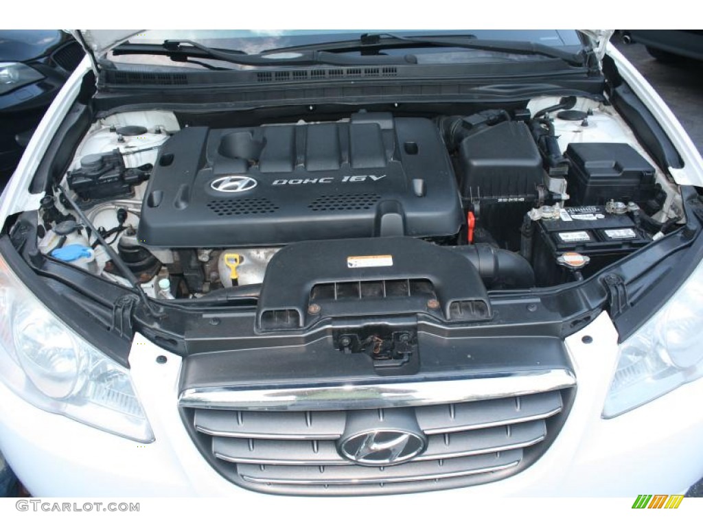 2007 Elantra GLS Sedan - Captiva White / Gray photo #34
