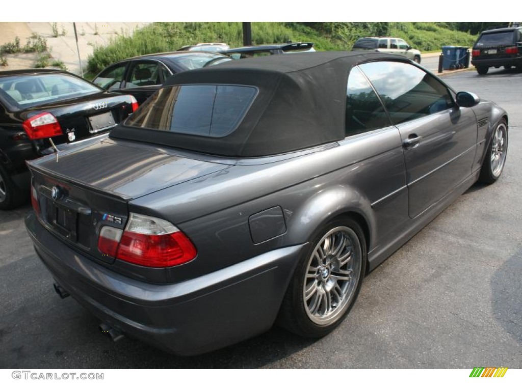 2001 M3 Convertible - Steel Grey Metallic / Black photo #32