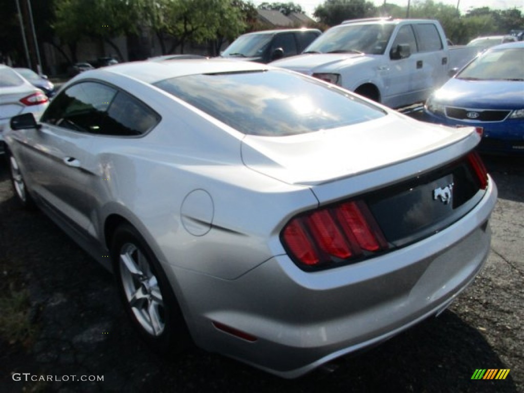 2015 Mustang EcoBoost Coupe - Ingot Silver Metallic / Ebony photo #4