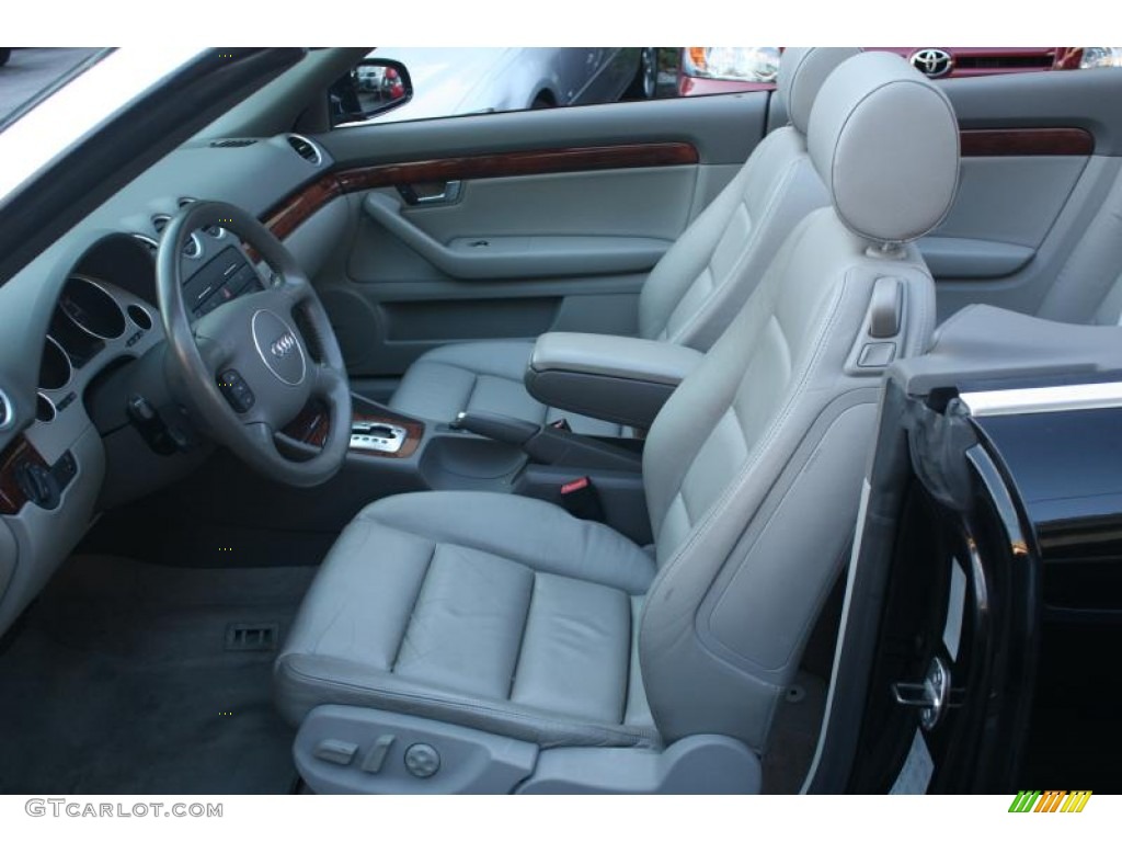 Grey Interior 2004 Audi A4 3.0 quattro Cabriolet Photo #106831050