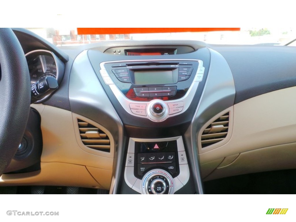 2012 Elantra GLS - Shimmering White / Beige photo #11