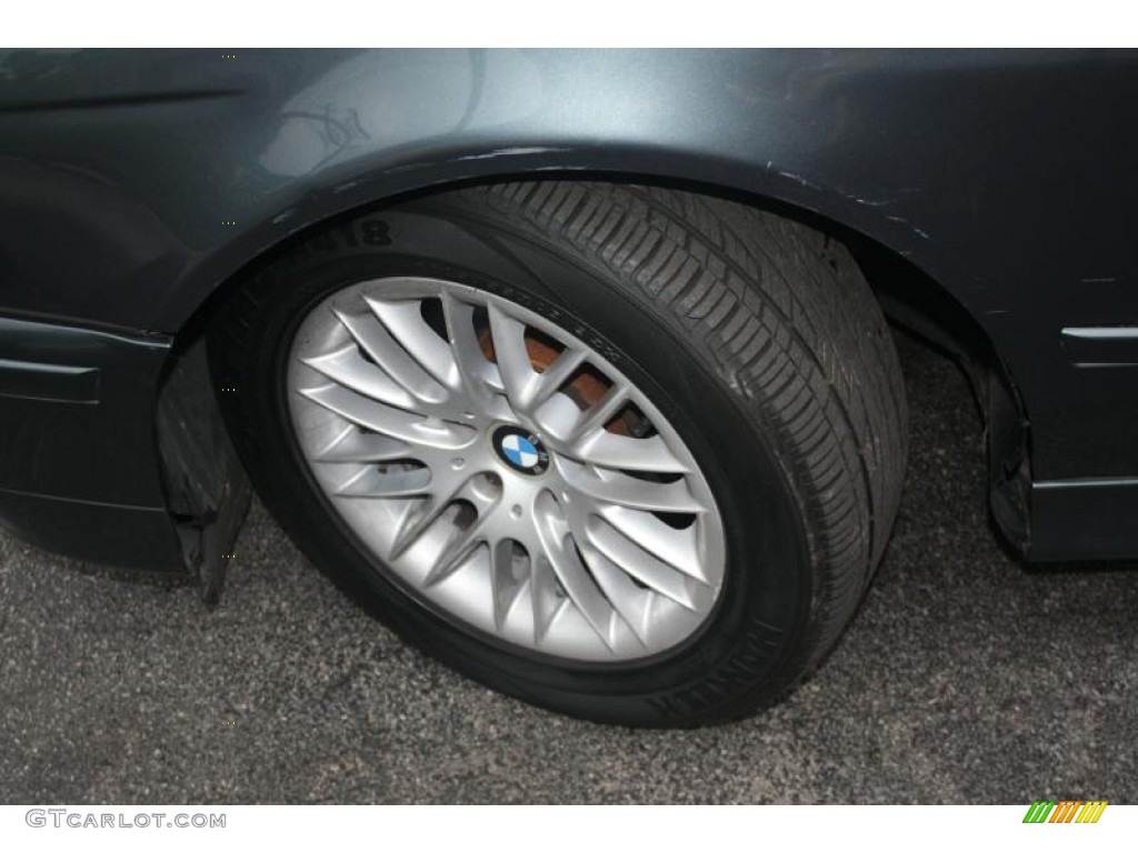 2001 5 Series 530i Sedan - Steel Blue Metallic / Grey photo #4