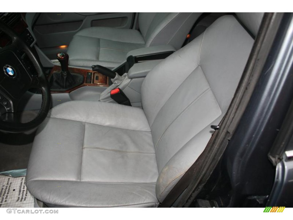 2001 5 Series 530i Sedan - Steel Blue Metallic / Grey photo #10