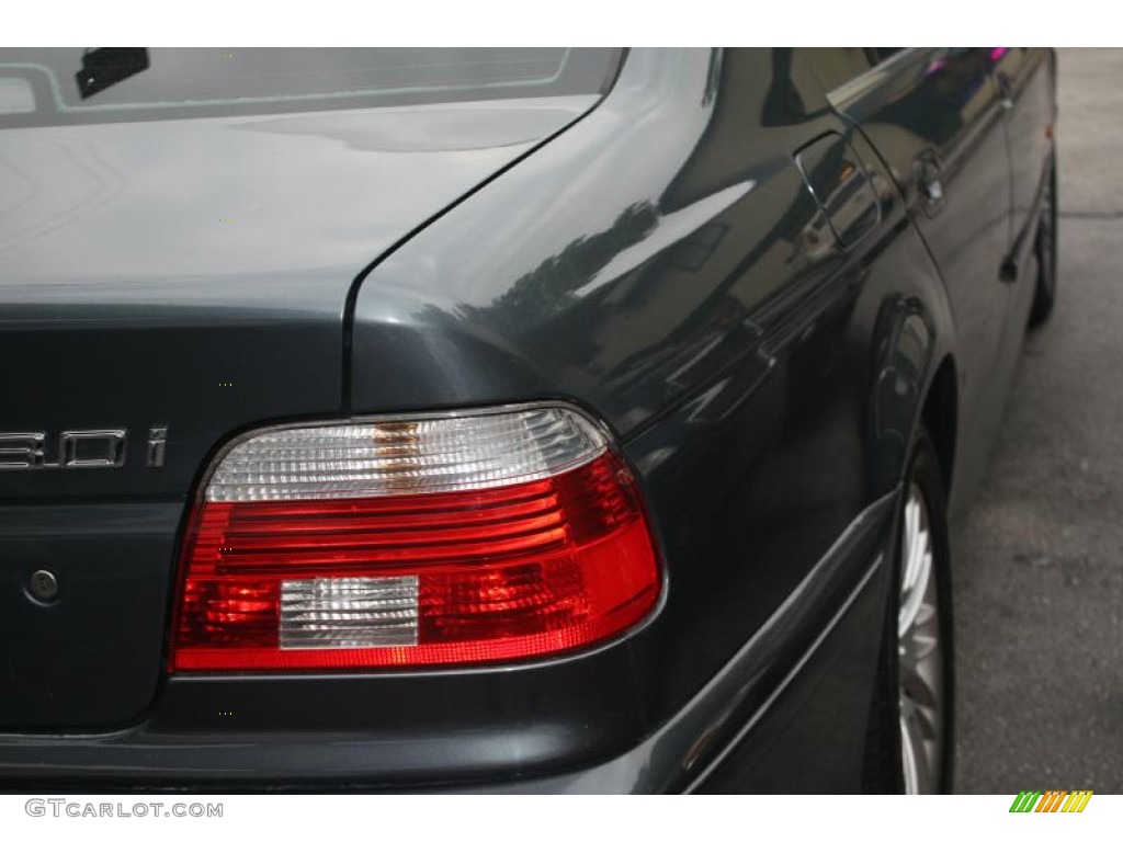 2001 5 Series 530i Sedan - Steel Blue Metallic / Grey photo #20