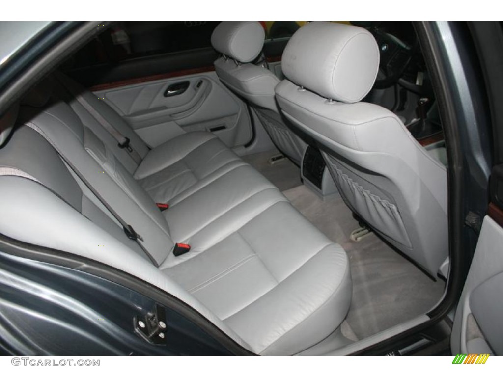 2001 5 Series 530i Sedan - Steel Blue Metallic / Grey photo #26