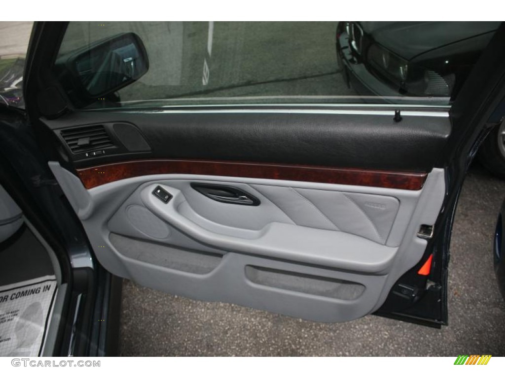 2001 5 Series 530i Sedan - Steel Blue Metallic / Grey photo #27