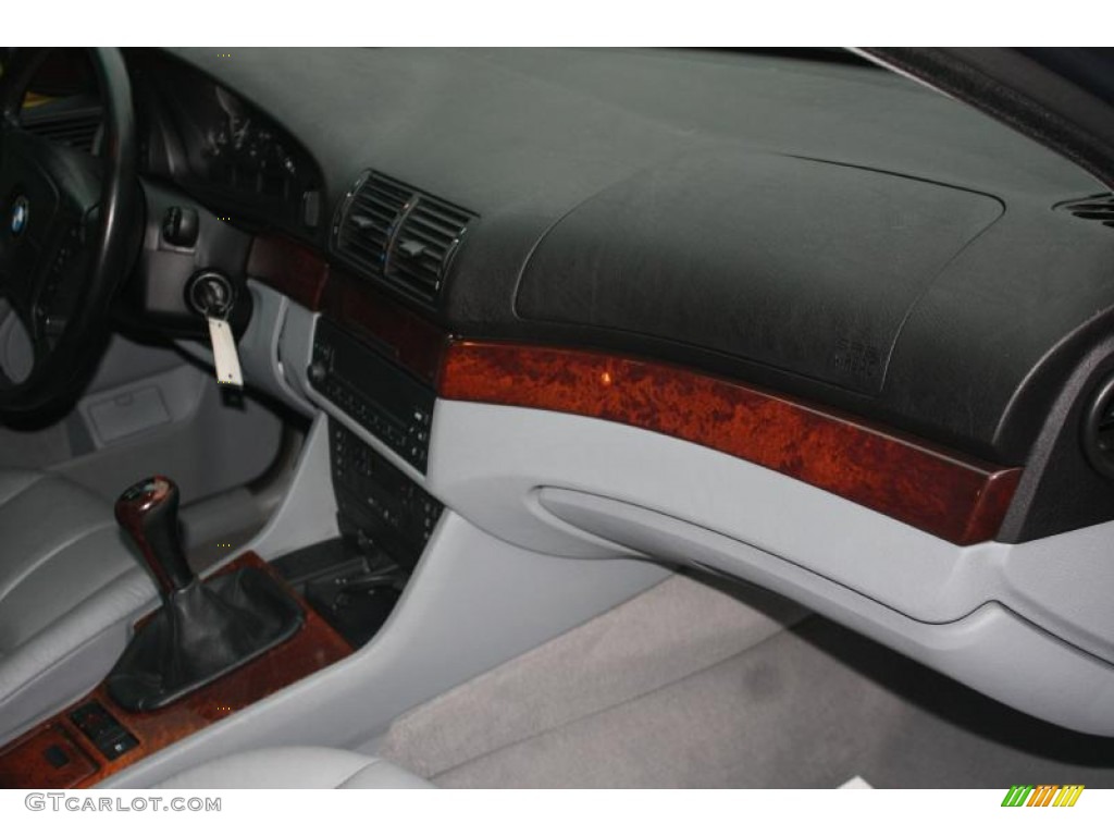 2001 5 Series 530i Sedan - Steel Blue Metallic / Grey photo #29