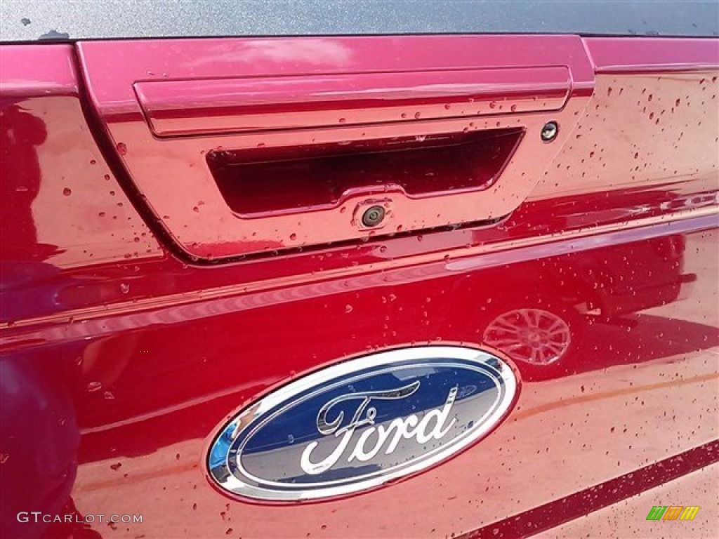 2015 F150 Lariat SuperCrew 4x4 - Ruby Red Metallic / Medium Light Camel photo #22