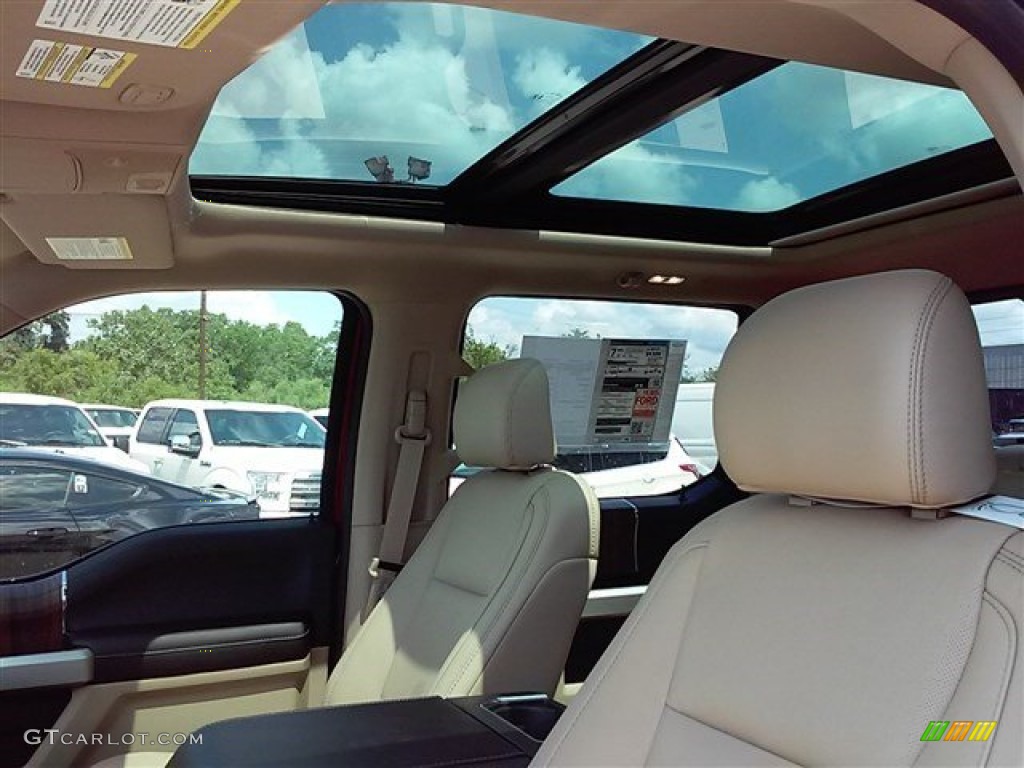 2015 F150 Lariat SuperCrew 4x4 - Ruby Red Metallic / Medium Light Camel photo #42