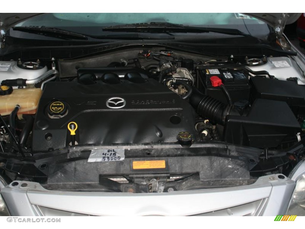 2004 MAZDA6 s Sport Wagon - Glacier Silver Metallic / Gray photo #37
