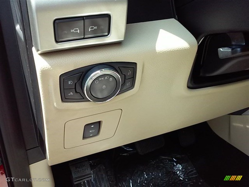 2015 F150 Lariat SuperCrew 4x4 - Ruby Red Metallic / Medium Light Camel photo #46