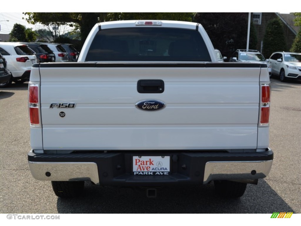 2010 F150 XLT SuperCab 4x4 - Oxford White / Medium Stone photo #4