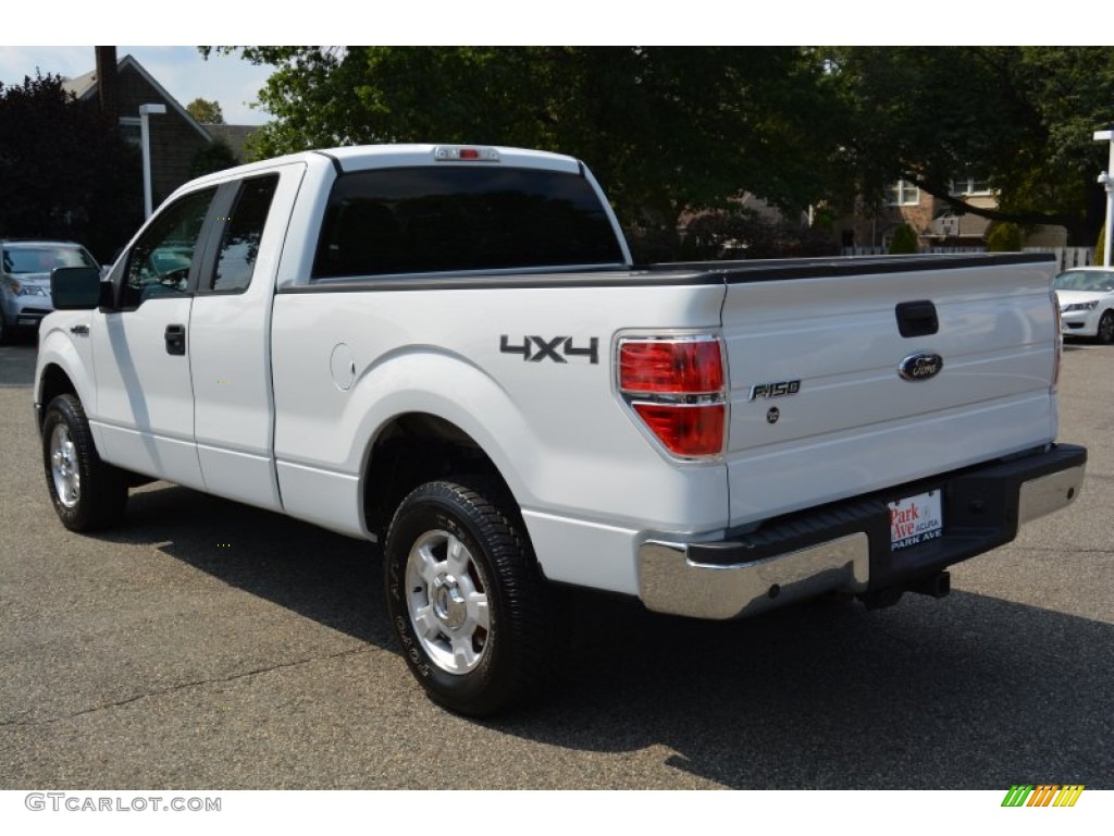 2010 F150 XLT SuperCab 4x4 - Oxford White / Medium Stone photo #5