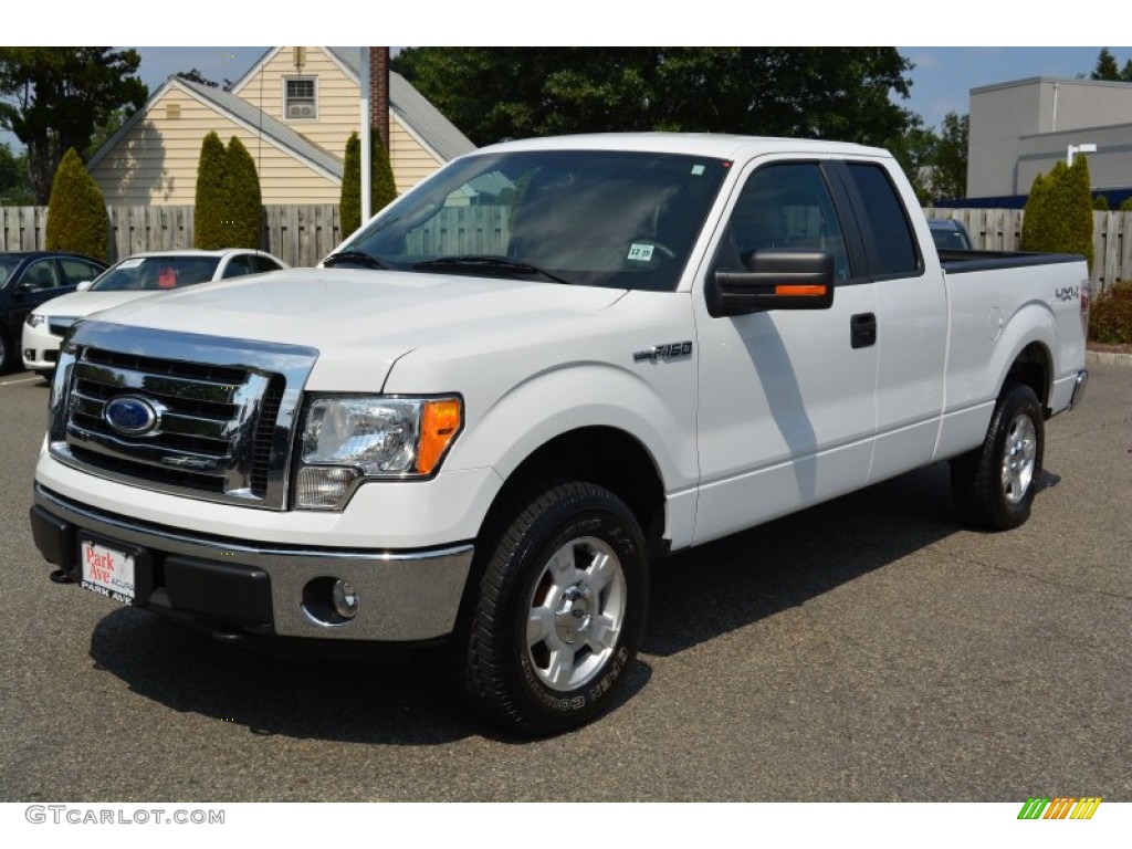 2010 F150 XLT SuperCab 4x4 - Oxford White / Medium Stone photo #7