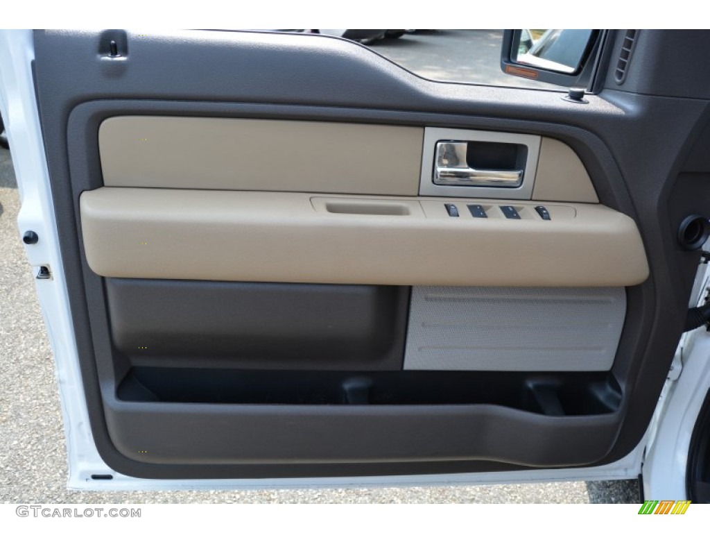 2010 F150 XLT SuperCab 4x4 - Oxford White / Medium Stone photo #9