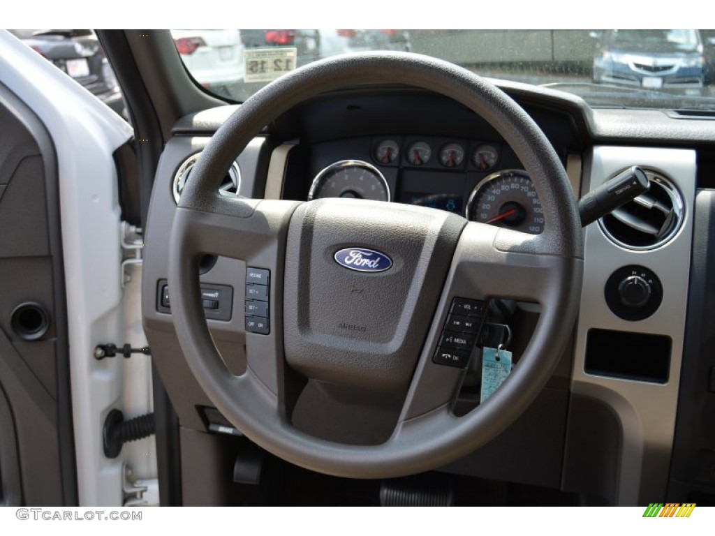 2010 F150 XLT SuperCab 4x4 - Oxford White / Medium Stone photo #16