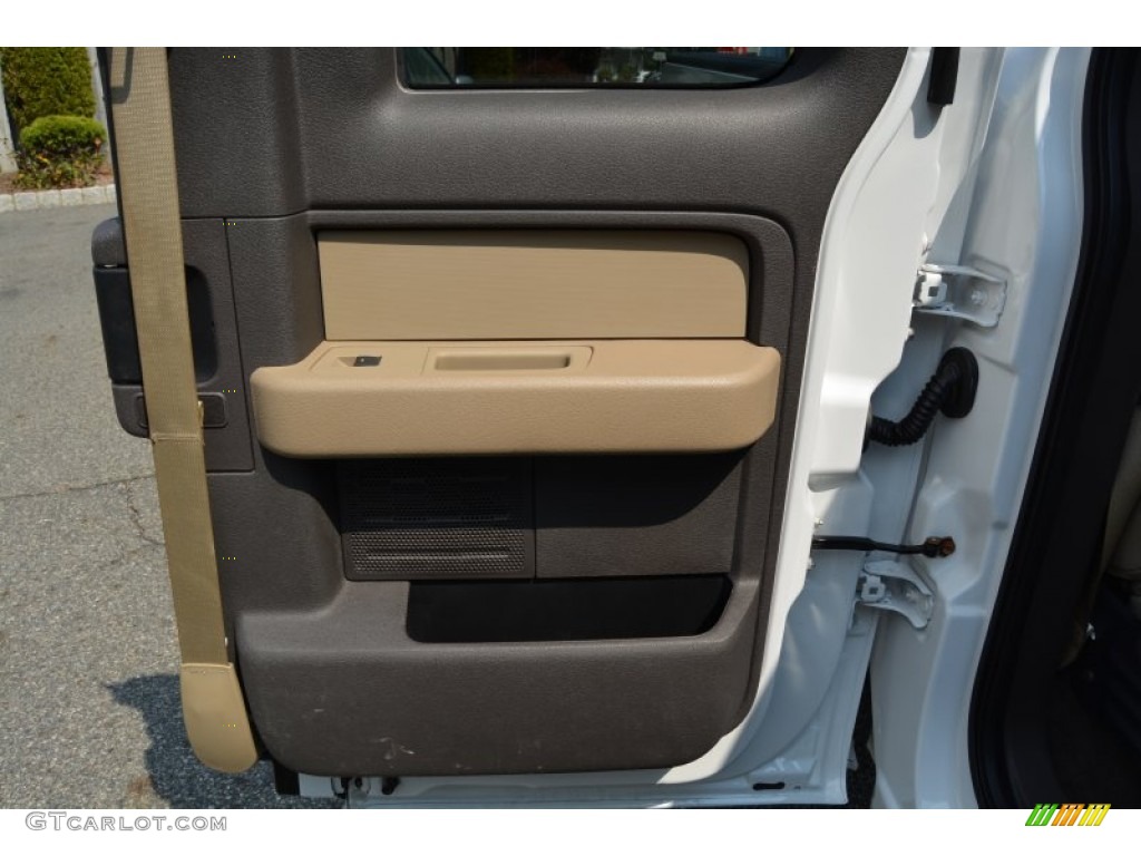 2010 F150 XLT SuperCab 4x4 - Oxford White / Medium Stone photo #23