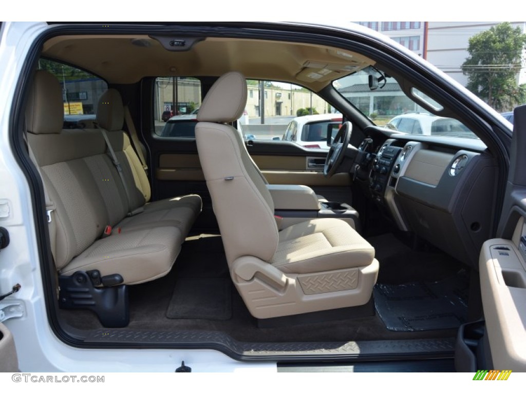 2010 F150 XLT SuperCab 4x4 - Oxford White / Medium Stone photo #24