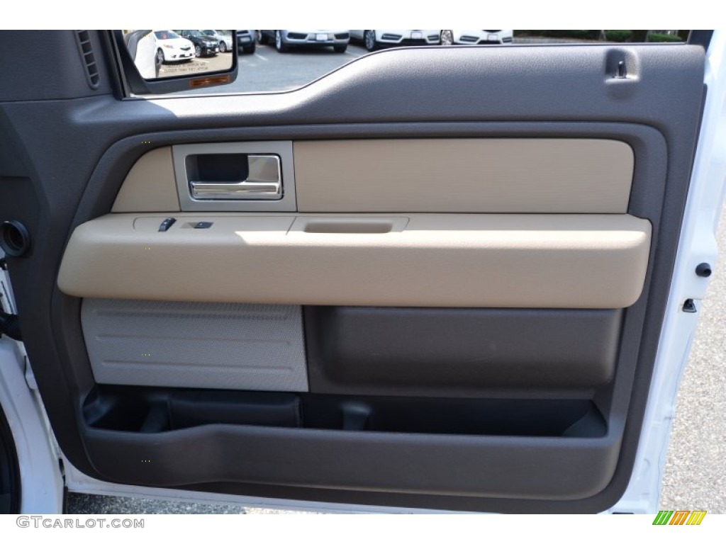 2010 F150 XLT SuperCab 4x4 - Oxford White / Medium Stone photo #25