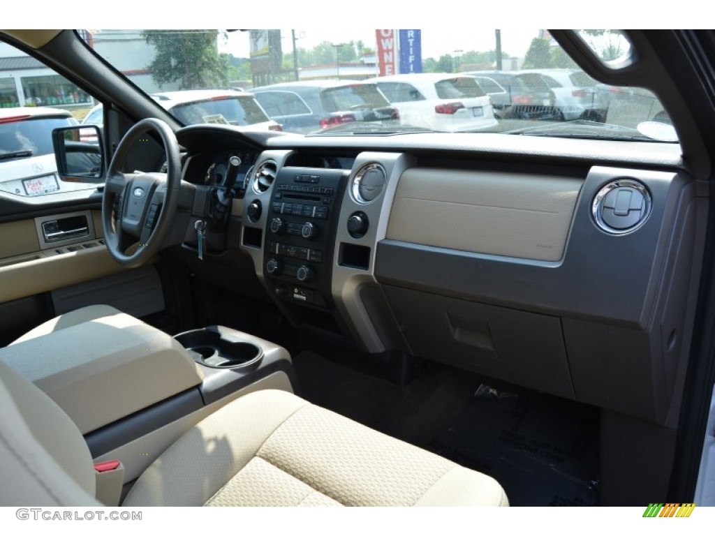 2010 F150 XLT SuperCab 4x4 - Oxford White / Medium Stone photo #26